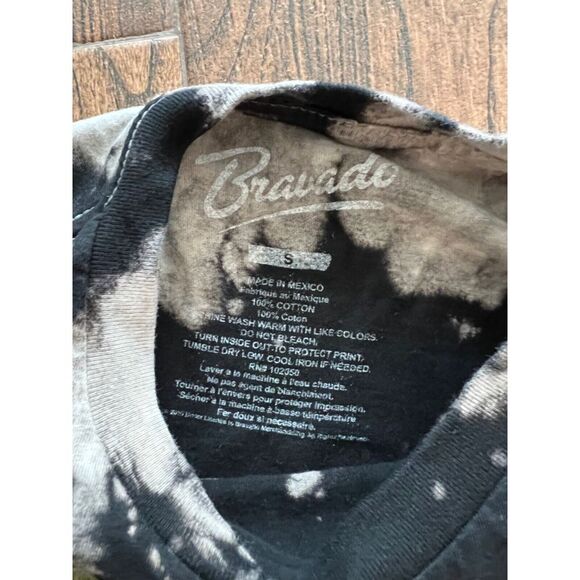 MENS METALLICA SMALL BLACK TAN TIE DYE GRAPHIC SHORT SLEEVE SOFT LOGO T-SHIRT - Picture 3 of 8